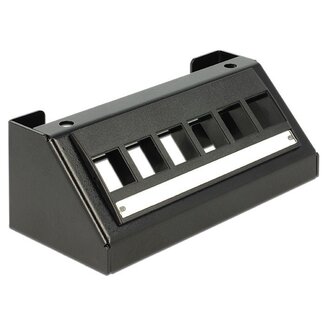 DeLOCK Multimedia-Panel für 6 Keystone-Module / Schwarz