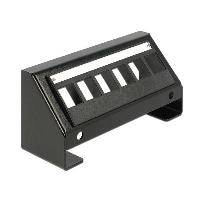 Multimedia-Panel für 6 Keystone-Module / Schwarz