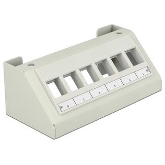 DeLOCK Multimedia-Panel für 6 Keystone-Module / Grau