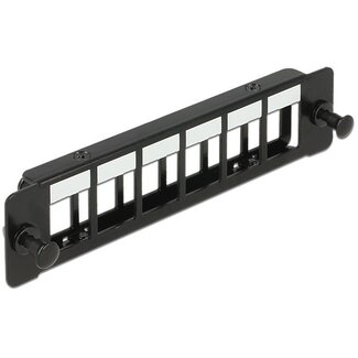 DeLOCK Montageplatte für 6 Keystone-Module / Schwarz