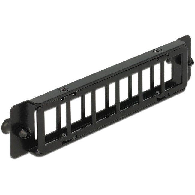 Montageplatte für 6 Keystone-Module / Schwarz