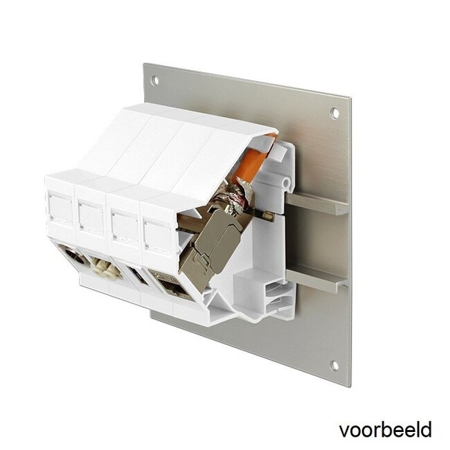 DIN-Schienenhalter für 1 Keystone-Modul (Version 1) / Weiß