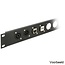 D-Typ Montagerahmen für 1 Keystone Modul / Schwarz
