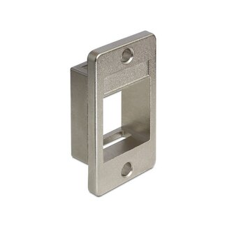 DeLOCK Einbaurahmen für 1 Keystone-Modul - 4 Stück / Druckguss-Zink