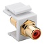Keystone Modul Cinch RCA (m) - Cinch RCA Audio Rechts (Rot) Vergoldet / Weiß