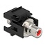 Keystone Modul RCA Buchse Audio rechts (rot) versenkt / schwarz