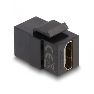 DeLOCK HDMI Keystone Modul | HDMI 2.0 (4K 60Hz + HDR) | Schwarz