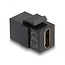 HDMI Keystone Modul | HDMI 2.0 (4K 60Hz + HDR) | Schwarz