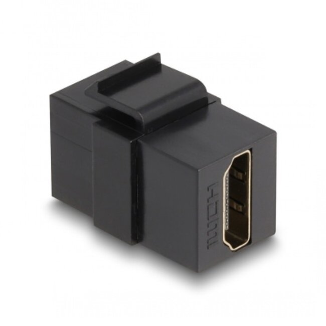 HDMI Keystone Modul | HDMI 2.0 (4K 60Hz + HDR) | Schwarz