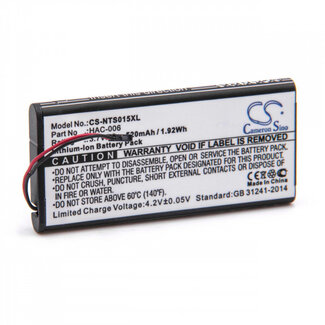 VHBW Akku für Nintendo Switch Joy-Con / 520 mAh