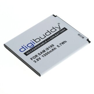 Digibuddy Akku kompatibel für Samsung Galaxy S3 Mini, Ace 2, J1 Mini, Trend, S Duos & Player One / EB-FIM7FLU / 1500 mAh