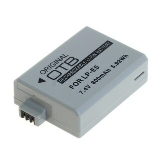 OTB Kameraakku kompatibel mit Canon LP-E5 / 800 mAh