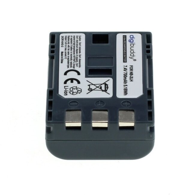Kameraakku kompatibel mit Canon NB-2L / 700 mAh