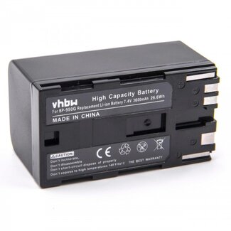 VHBW Kameraakku kompatibel mit Canon BP-950 / 2600 mAh