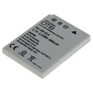 VHBW Kameraakku kompatibel mit Nikon EN-EL8 / 600 mAh