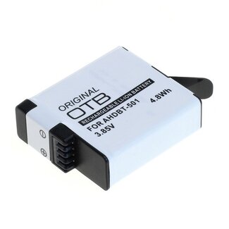 OTB Kameraakku kompatibel mit GoPro Hero (2018), Hero5, Hero6, Hero7 - ersetzt AHDBT-501 / 1220 mAh