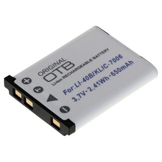 OTB Kameraakku kompatibel für Casio NP-80/82, Fujifilm NP-45, Kodak KLIC-7006, Nikon EN-EL10, Olympus Li-40B/42B – 650 mAh