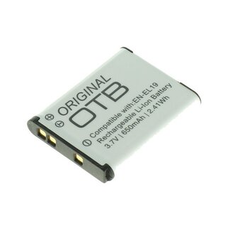 OTB Kameraakku kompatibel mit Nikon EN-EL19 & Sony NP-BJ1, 650 mAh