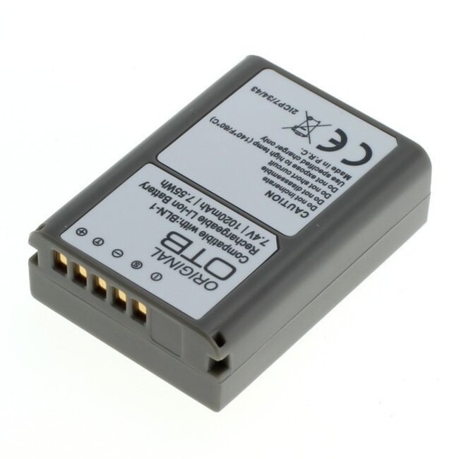 Kameraakku kompatibel mit Olympus BLN-1 und PS-BLN1 / 1020 mAh