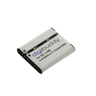 Digibuddy Kameraakku kompatibel mit Olympus Li-50B / 770 mAh