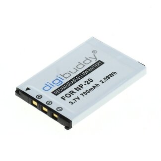 Digibuddy Kameraakku kompatibel mit Casio NP-20 / 700 mAh