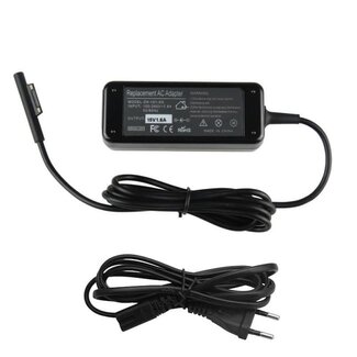 Dolphix Notebook-Ladegerät 15V 1,6A 24W kompatibel mit Microsoft Surface Go, Pro 5 (2017) m3 und Pro 4 m3