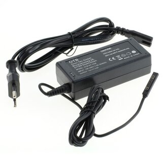 Dolphix Notebook-Ladegerät 12V 3,6A 43W kompatibel mit Microsoft Surface 2, Pro 1 & Pro 2