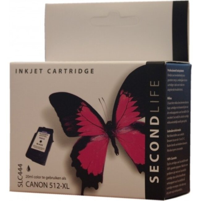SecondLife schwarze Tintenpatrone für Canon PG-510 und PG-512