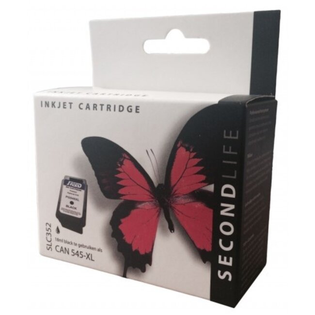 SecondLife Schwarz Tintenpatrone für Canon PG-545 XL