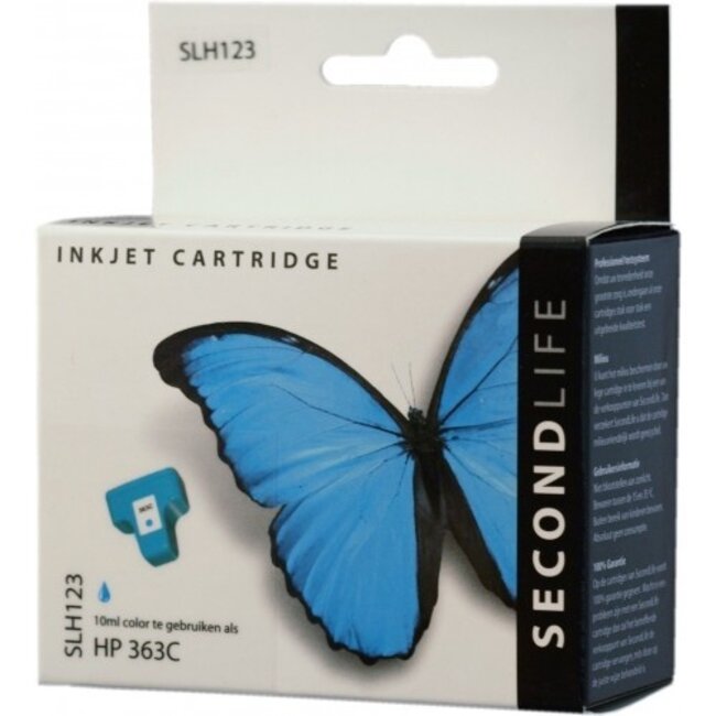 SecondLife Tintenpatrone Cyan für HP 363 XL