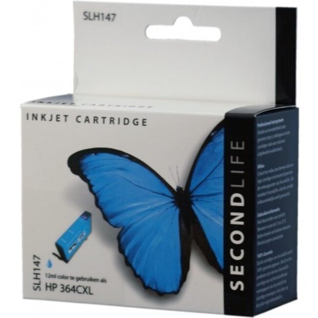SecondLife Tintenpatrone Cyan für HP 364 XL