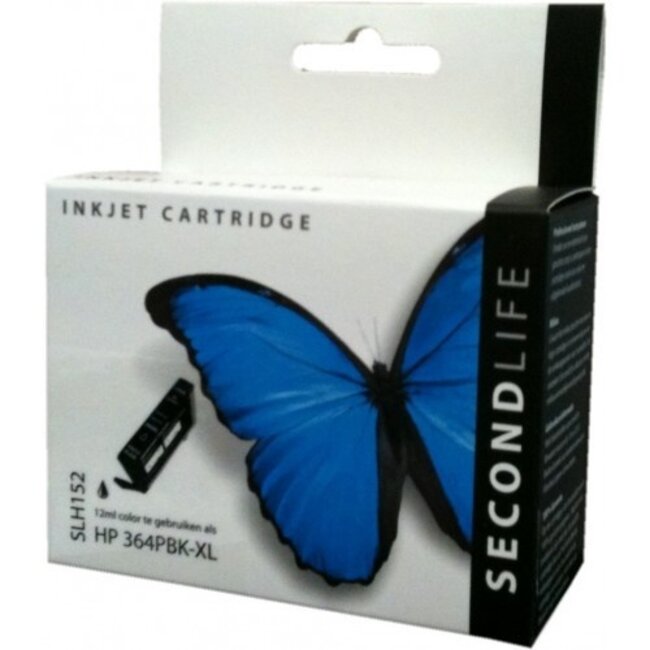 SecondLife Fototinte Schwarz HP 364 XL Druckerpatrone