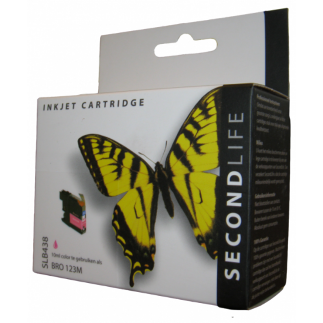 SecondLife Tintenpatrone Magenta für Brother LC-123M