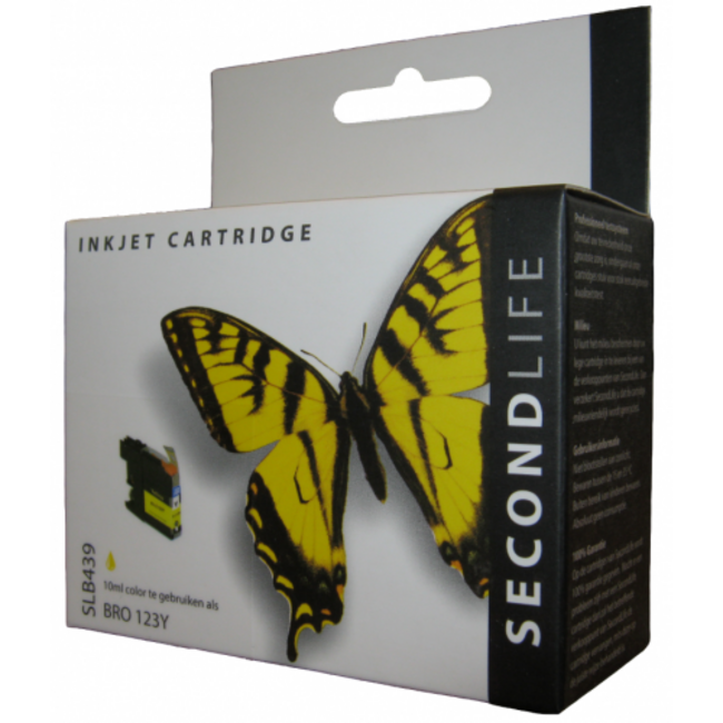 SecondLife Tintenpatrone Magenta für Brother LC-123Y