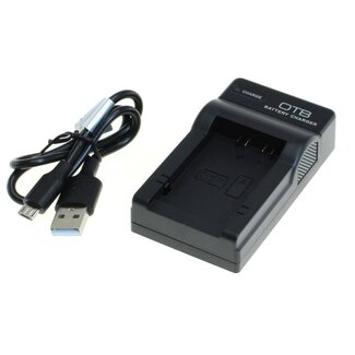 OTB Akku-Ladegerät kompatibel mit Leica BP-DC9 und Panasonic DMW-BMB9E Akkus