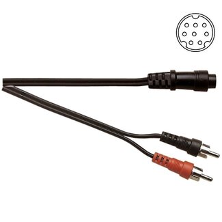 SoundLAB Mini DIN 8-polig auf 2x RCA Stereo Kabel - 3 Meter