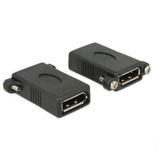 DeLOCK DisplayPort Einbaubuchse (m-m) - Version 1.1 (2560 x 1600) / Schwarz