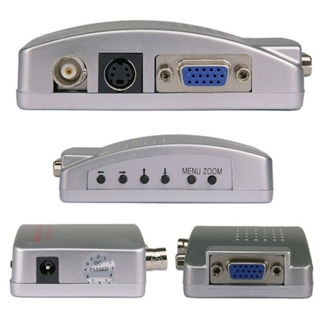 VGA zu BNC & S-VHS Video Konverter / Grau