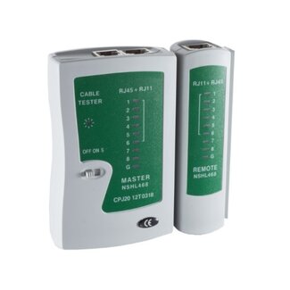 S-Impuls LAN-Kabeltester für Netzwerkkabel - RJ45, RJ12 und RJ11