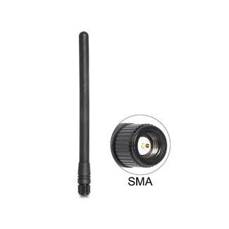 DeLOCK DeLOCK ZigBee 868 MHz Antenne mit SMA (m) Stecker - 2 dBi, Schwarz