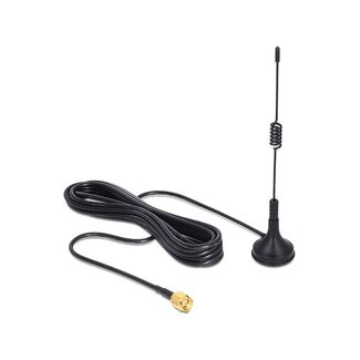 DeLOCK ISM 433 MHz Antenne mit SMA (m) Stecker - 3 dBi - 3 Meter