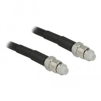 DeLOCK FME (w) Kabel LMR195 50 Ohm Schwarz 1 Meter