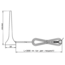 GSM Quadband Antenne mit SMA (m) Stecker - 2 dBi - 3 Meter