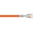 S/FTP CAT7a 10 Gigabit 1000 MHz Netzwerkkabel AWG23 LSZH fest orange 100m