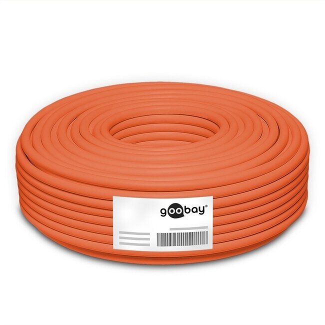S/FTP CAT7a 10 Gigabit 1000 MHz Netzwerkkabel AWG23 LSZH fest orange 100m