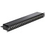 Delock 19 Zoll Patchpanel | 24x RJ45 | CAT6 | STP | 1U | Schwarz