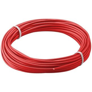 Goobay 10m rotes 1x0,14mm isoliertes Kupferdraht für Hobbyanwendungen