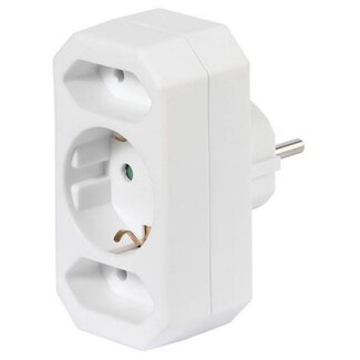Brennenstuhl Durchgangsstecker - 3 Kontakte