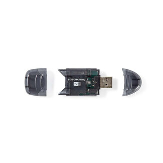Nedis Nedis USB-Kartenleser mit USB-A Anschluss, 1 Steckplatz - SD/MMC - USB 2.0