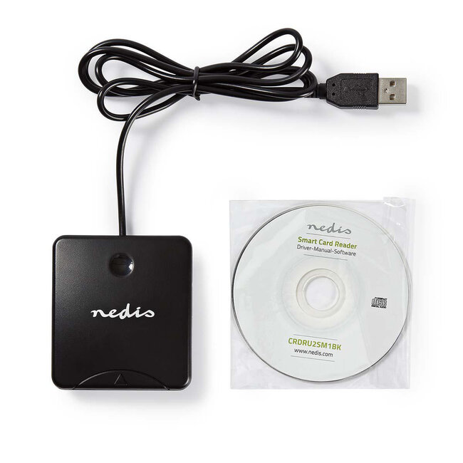 Nedis USB Smartcard-Lesegerät mit USB-A Anschluss - USB 2.0 (Windows)